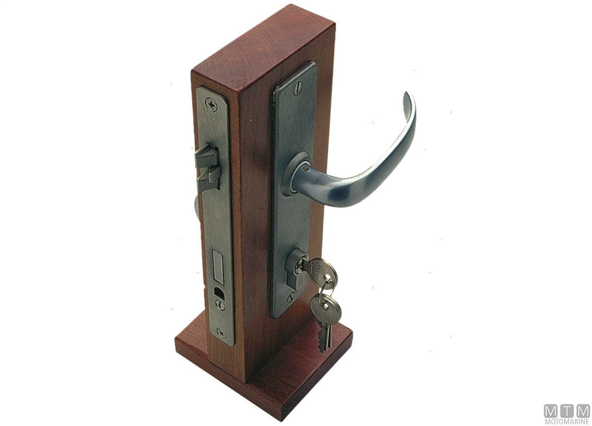 Left-hand anti-vibration lock with keys 2035 chromed brass - original photo Motomarine Srl