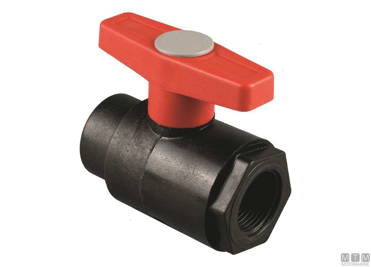 PN16 ball valve 1" reinforced polypropylene - original photo Motomarine Srl