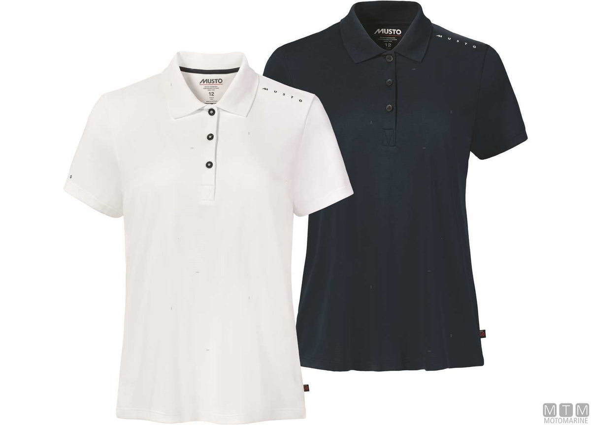 Musto Crew Sunblock Women's Polo 002 white L - original photo Motomarine Srl