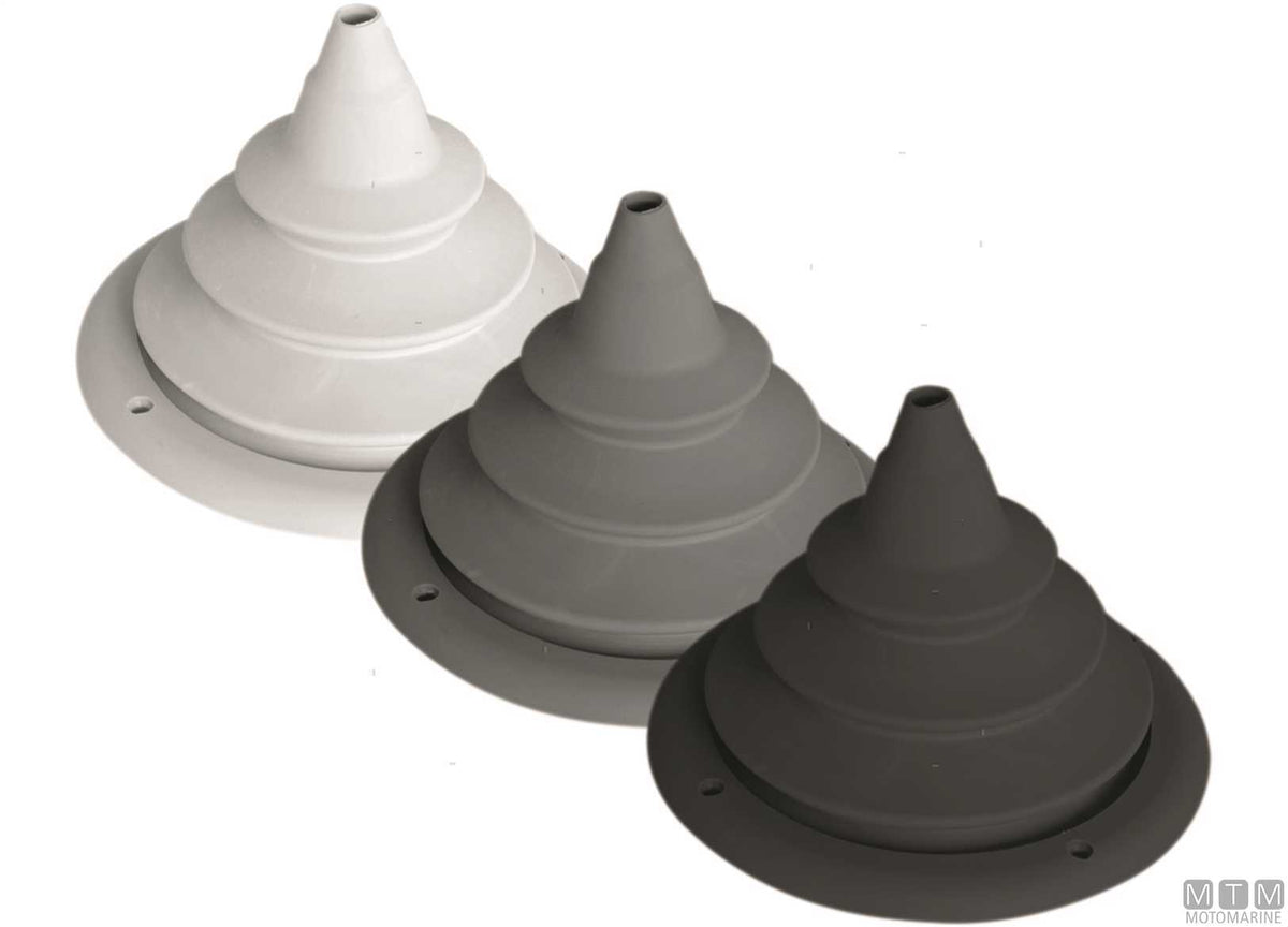 Bulkhead fitting cover L grey Ø150 mm - original photo Motomarine Srl