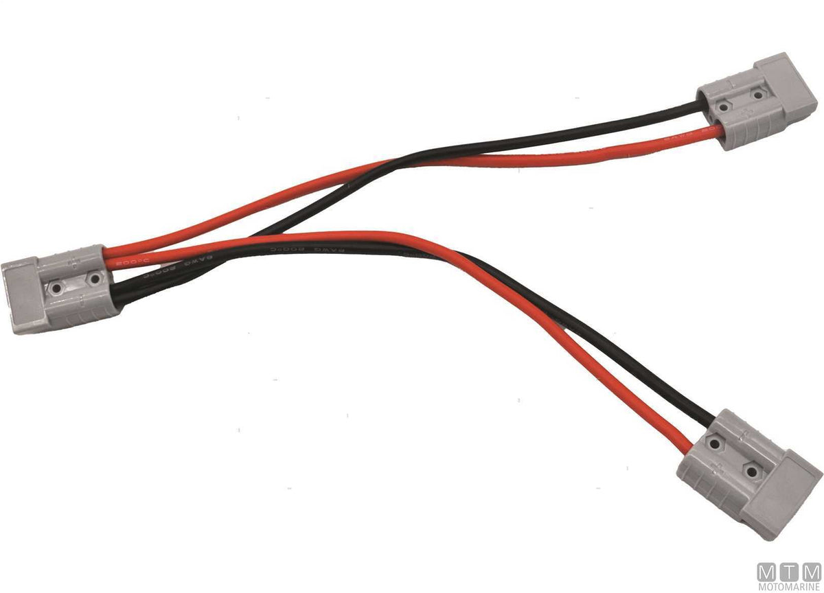 Y Extension Cable with Anderson Connectors 50A 30 cm - original photo Motomarine Srl