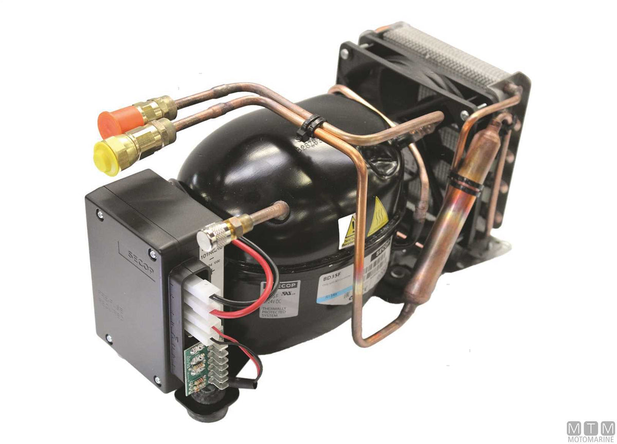 Danfoss ND35-ORV compressor, horizontal - original photo Motomarine Srl