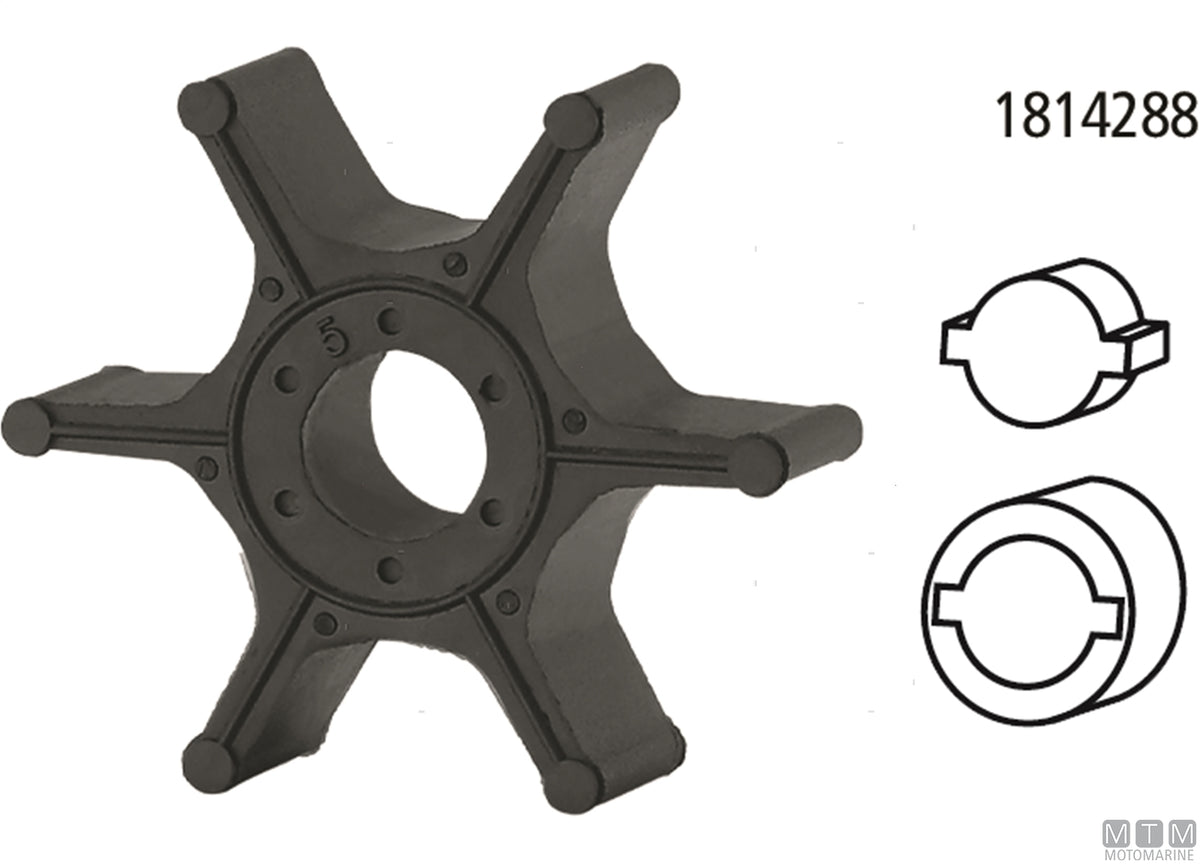 Impeller MTM - OEM Suzuki 17461-93J00 - original photo Motomarine Srl