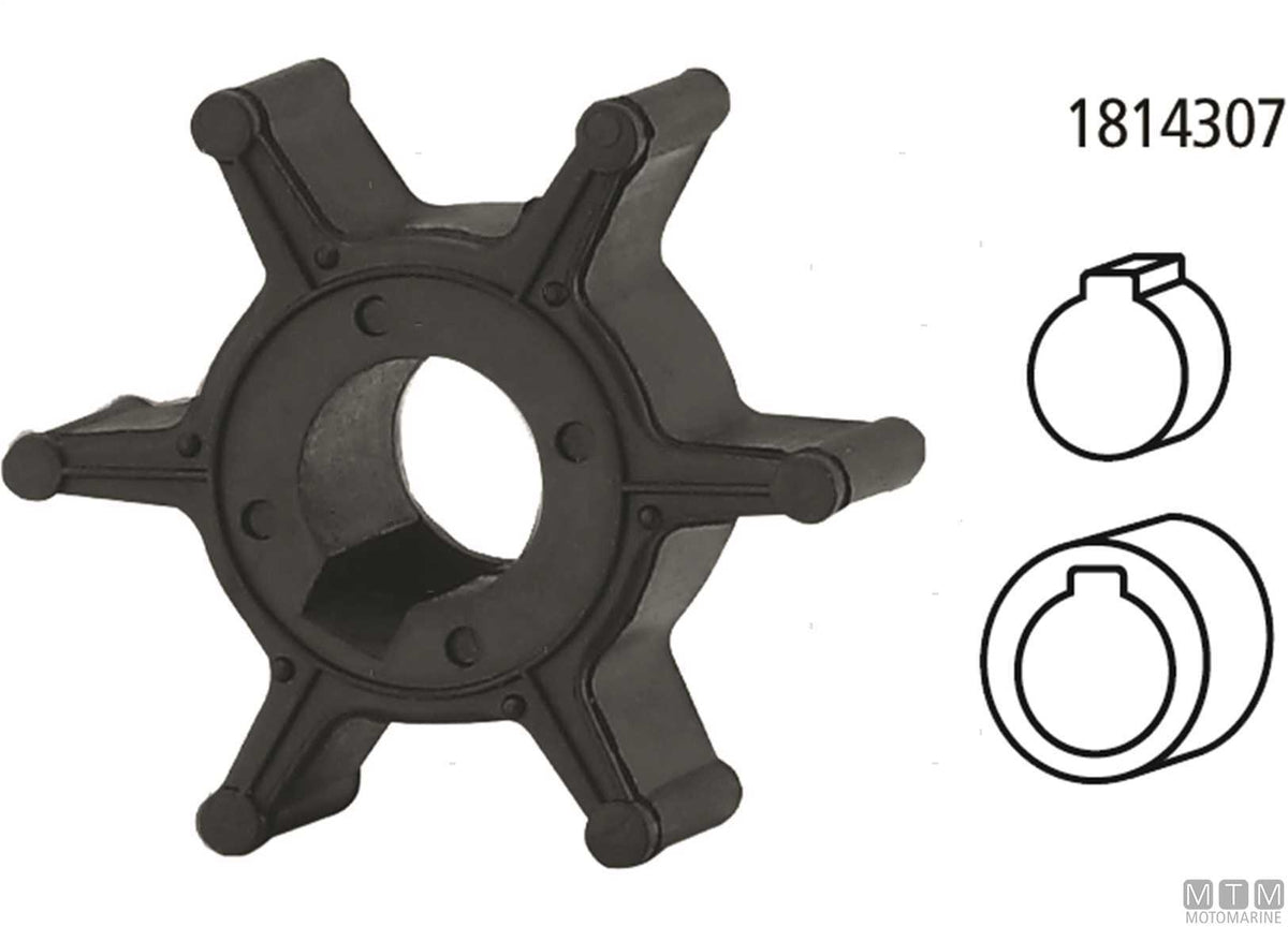 Impeller MTM - OEM Yamaha 6E0-44352-00 - original photo Motomarine Srl