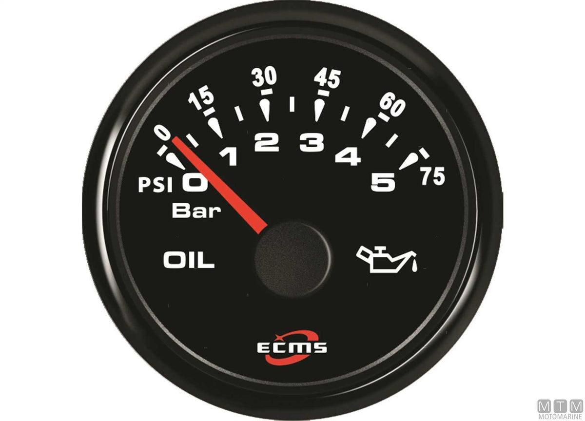 Trim gauge 167-10 ohm All Black - original photo Motomarine Srl