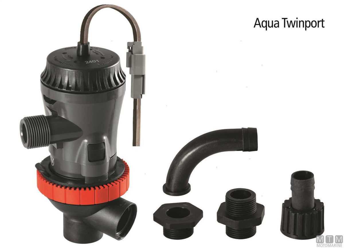 Johnson Aqua O2 Twinport aerator pump 500GPH - original photo Motomarine Srl