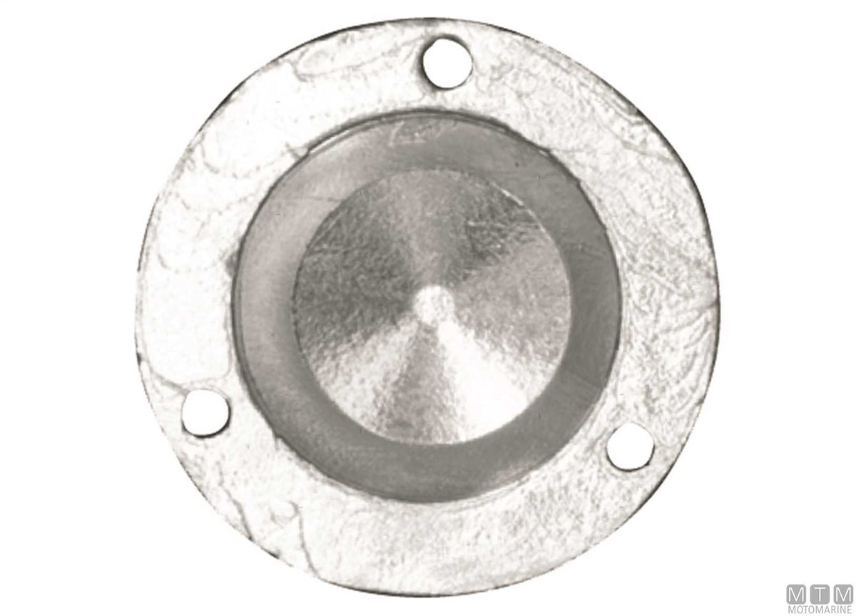 Nose cone zinc anode for New Max Prop 3P Ø60 mm - original photo Motomarine Srl