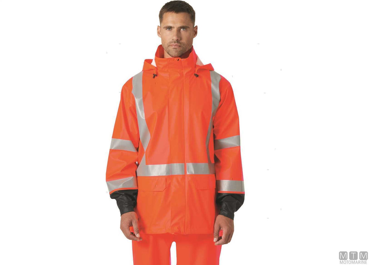 Jacket H/H WW rainwear Addvis 269 Hi-Vis orange 2XL - original photo Motomarine Srl