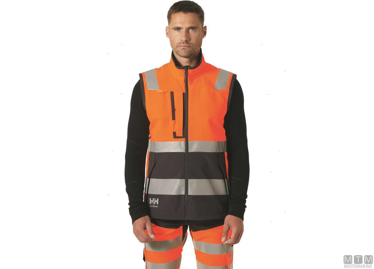 Technical vest H/H WW Alna 4X 269 Hi-Vis orange 2XL - original photo Motomarine Srl
