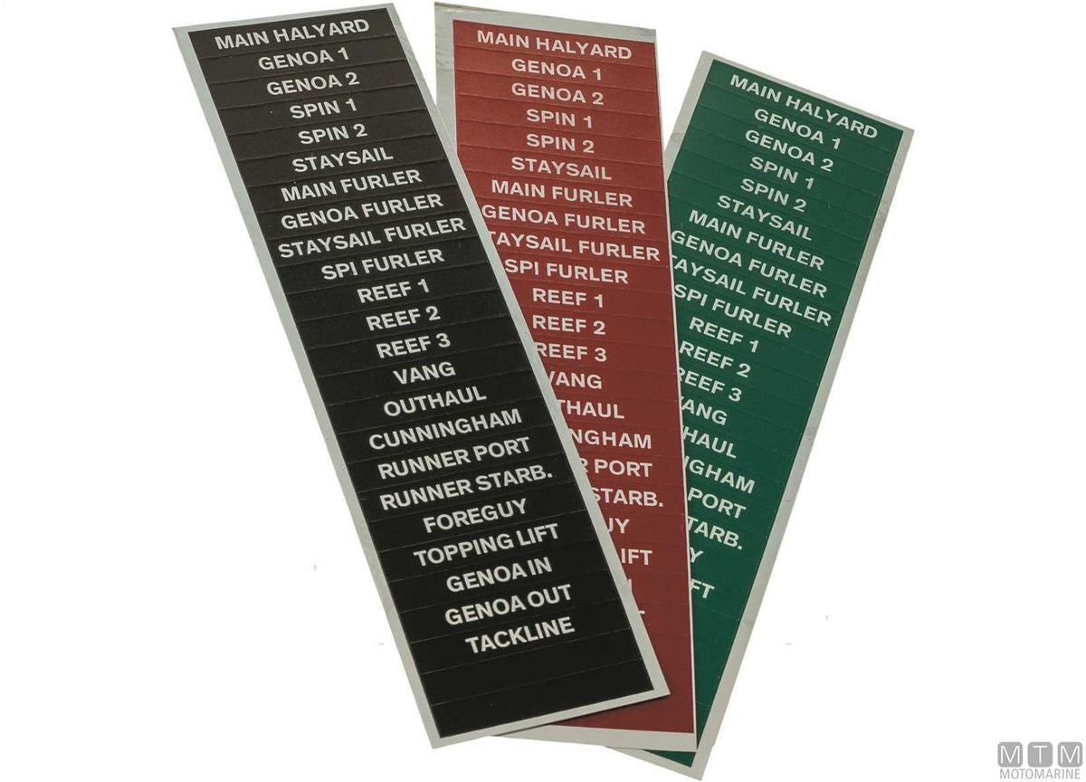 Antal stopper labels, Italian - original photo Motomarine Srl