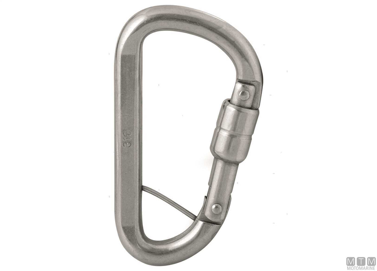 Safety snap hook Ø10 mm stainless steel 316 - original photo Motomarine Srl