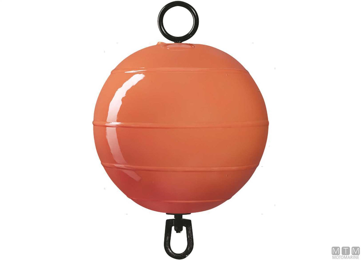 Inflatable PVC Castro mooring buoy with pole Ø60 cm H92 cm red - original photo Motomarine Srl