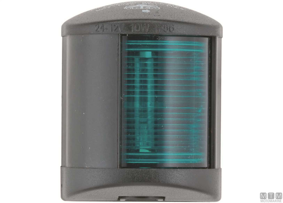 LED combined navigation light, red/green, Midi, black, 58x74 mm - original photo Motomarine Srl