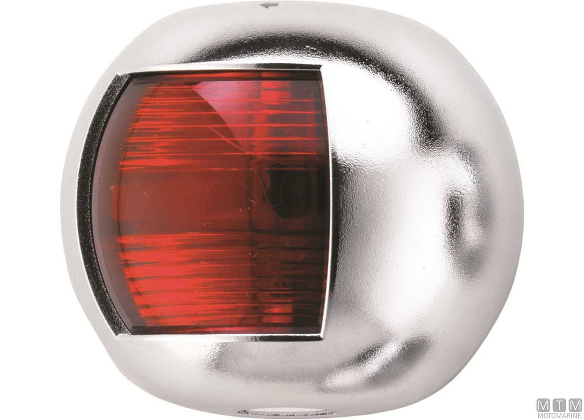Green side navigation light LED half-dome stainless steel 70x63 mm - original photo Motomarine Srl