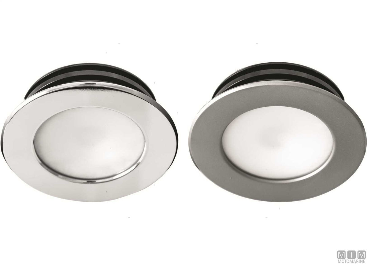 Natural light LED spotlight Astel Intensa stainless steel Ø79 mm - original photo Motomarine Srl