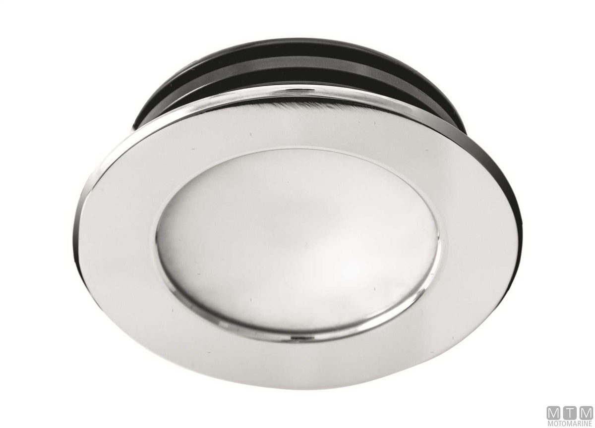 Warm light LED spotlight Astel Intensa stainless steel Ø58 mm - original photo Motomarine Srl