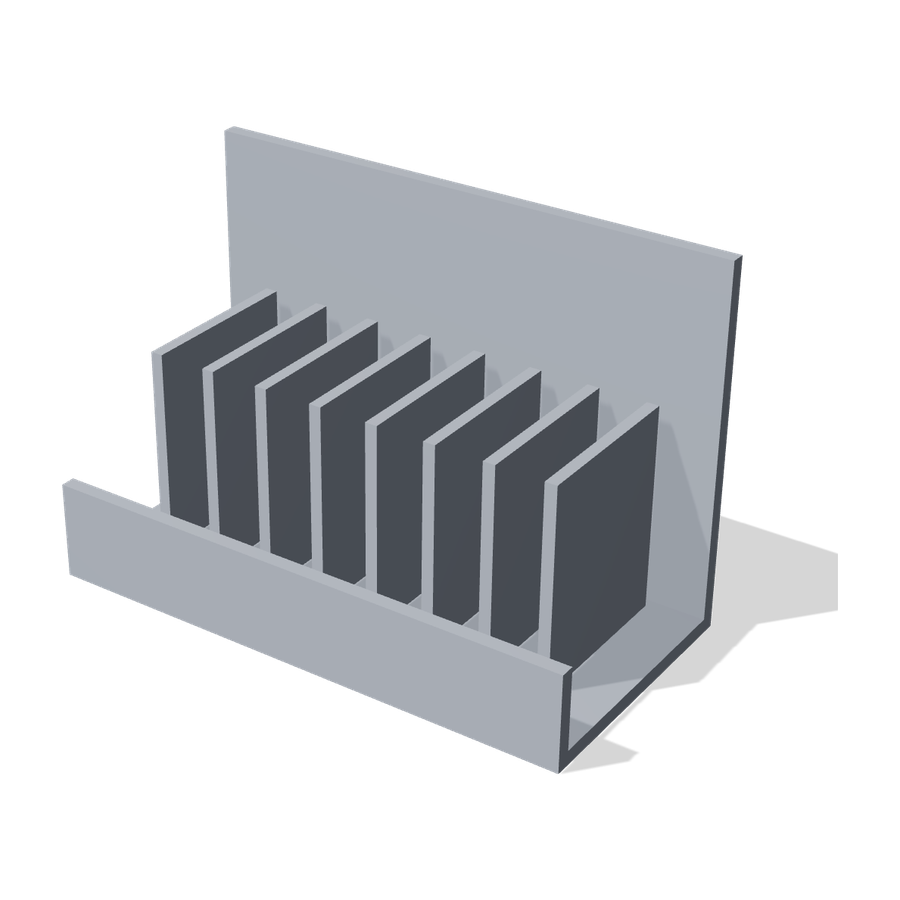 Plate rack 3D render