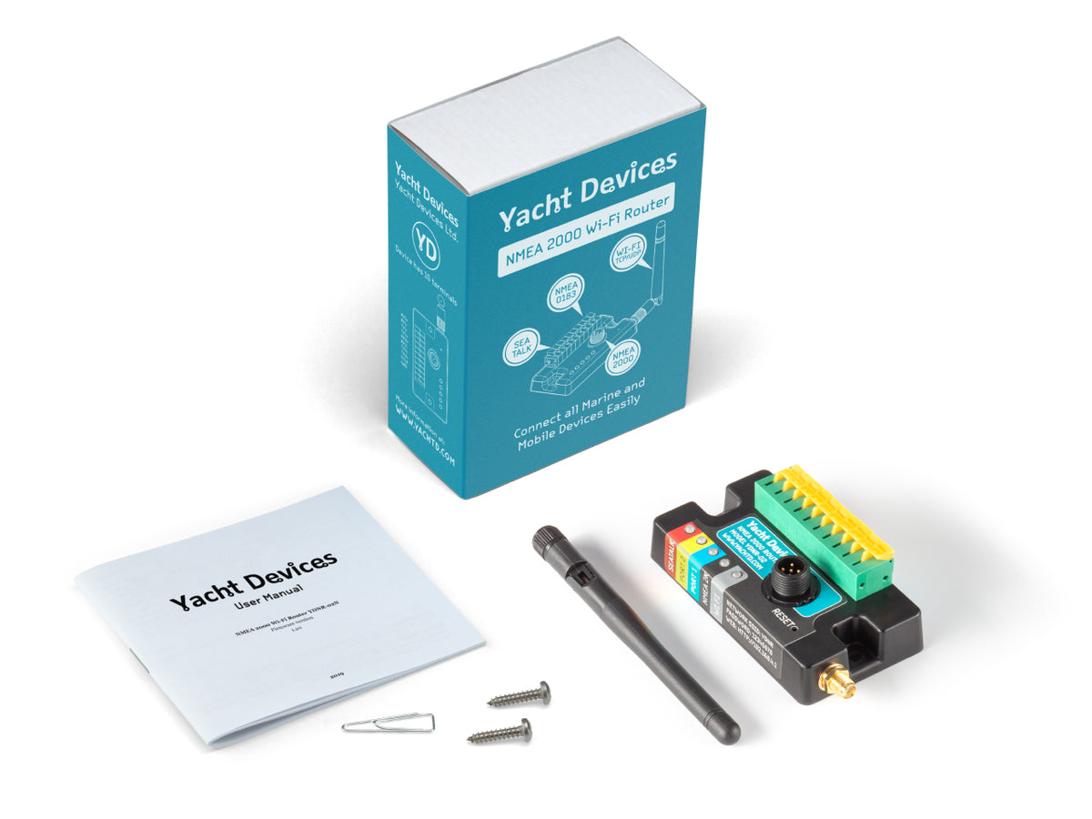 Yacht Devices NMEA 2000 Wi-Fi Router YDNR-02 — NMEA 2000 Micro Male + 2x NMEA 0183 + SeaTalk