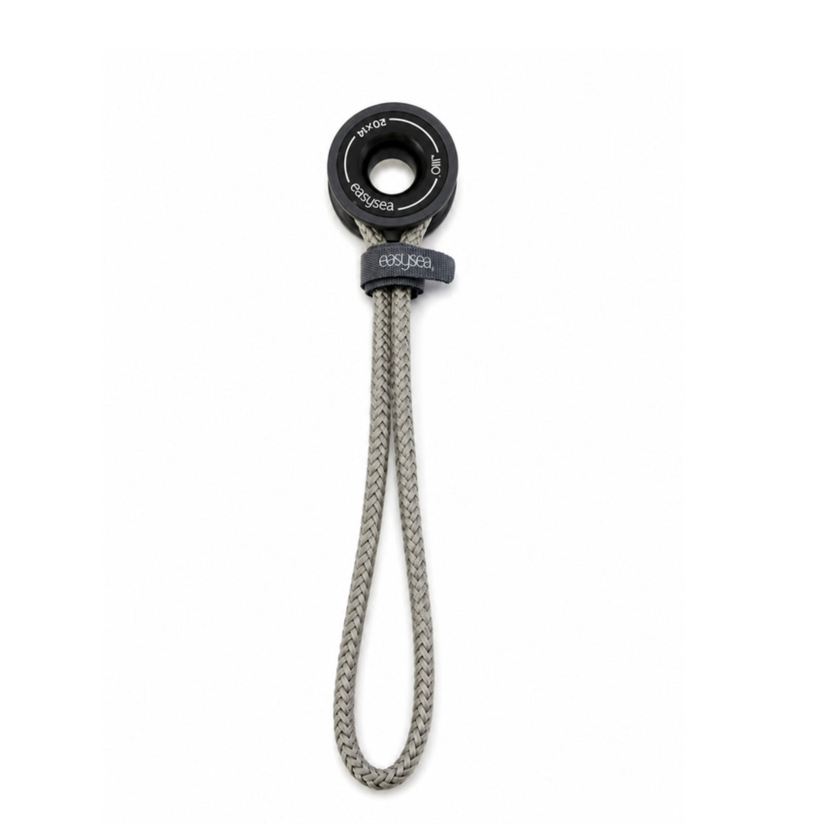 Sheathed loop in Dyneema fitted to an Olli low friction ring