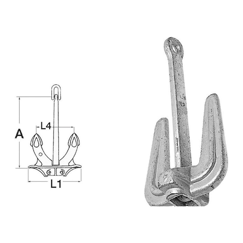 Hall anchor 8 kg - foto originale Osculati Srl