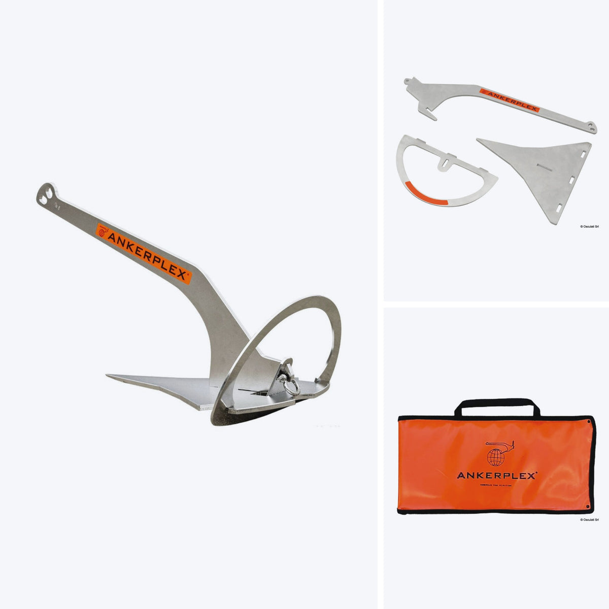 Ankerplex Stainless steel foldable anchor 5,1 kg - in use