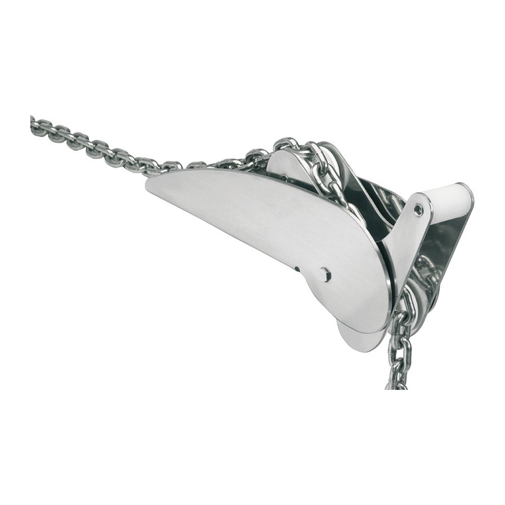 Polished SS heavy hinged roller 20 kg - foto originale Osculati Srl