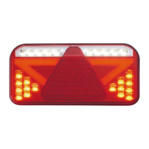 Right LED rear light w/triangular reflector 6 function - foto originale Osculati Srl