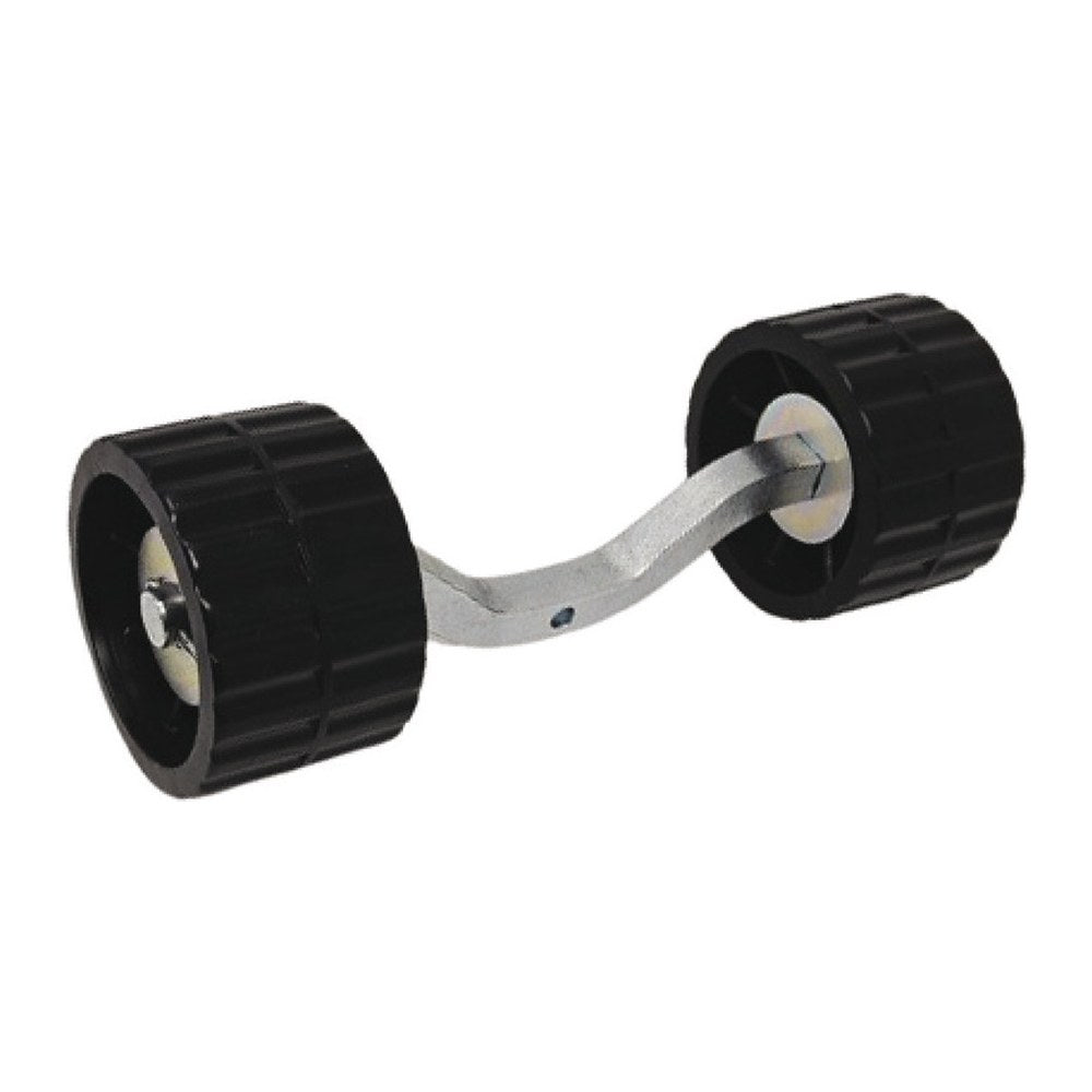 Professional swivelling roller, extruded 20 mm and shaped 120x75 mm - foto originale Osculati Srl
