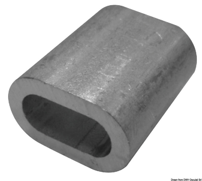 Aluminium sleeve 6 mm (pack of 20) - foto originale Osculati Srl