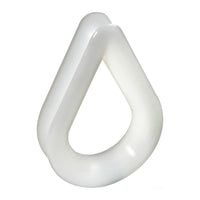Kausche, weißes Nylon Ø 12 mm (20er-Pack)