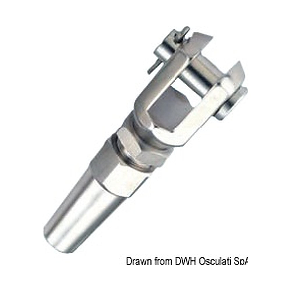 SS fork terminal Ø 6 mm - foto originale Osculati Srl