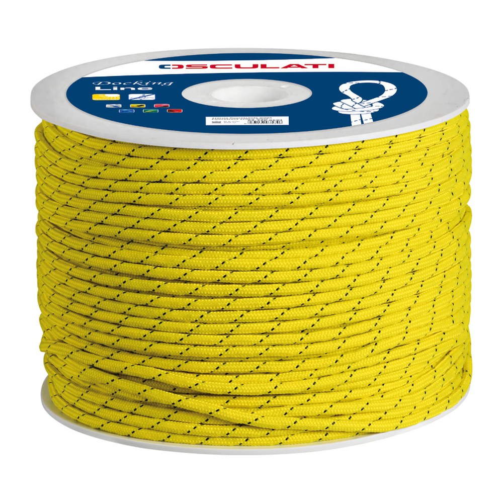Polypropylene braid, bright colours, yellow 5 mm (pack of 200) - foto originale Osculati Srl