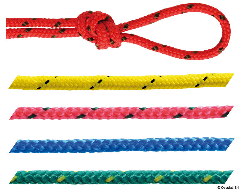 Polypropylene braid, bright colours, yellow 12 mm (pack of 200) - foto originale Osculati Srl