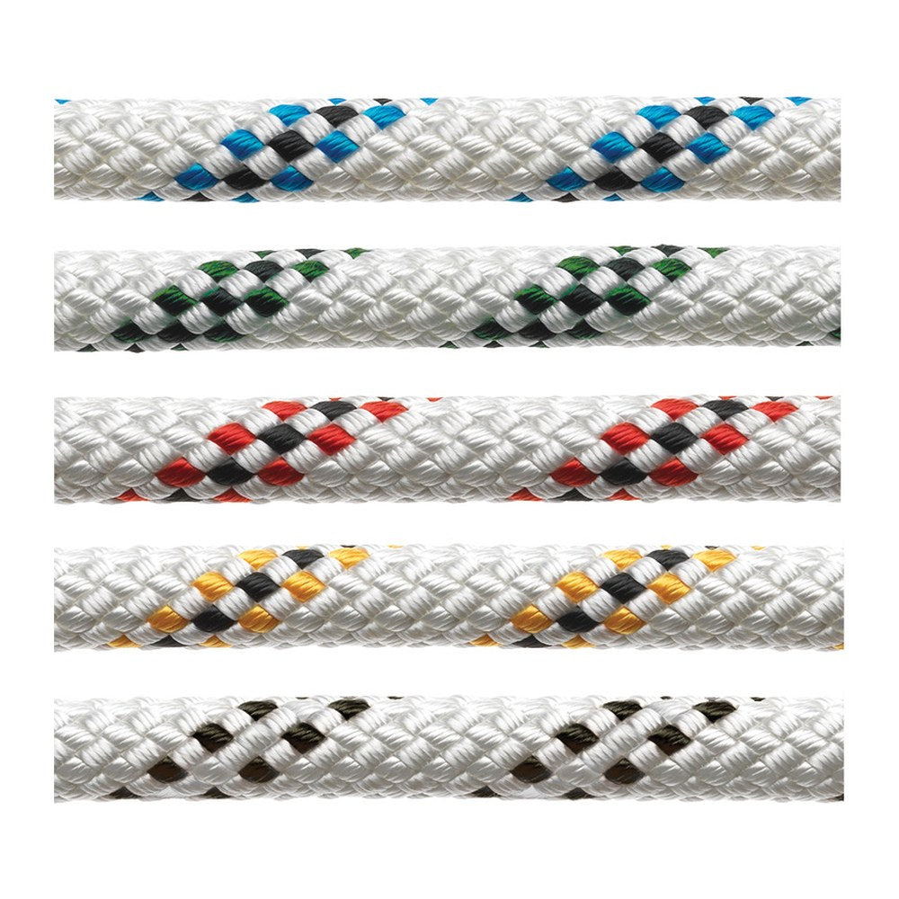 Marlow Marlowbraid line w. fleck, red 8 mm (pack of 200) - foto originale Osculati Srl