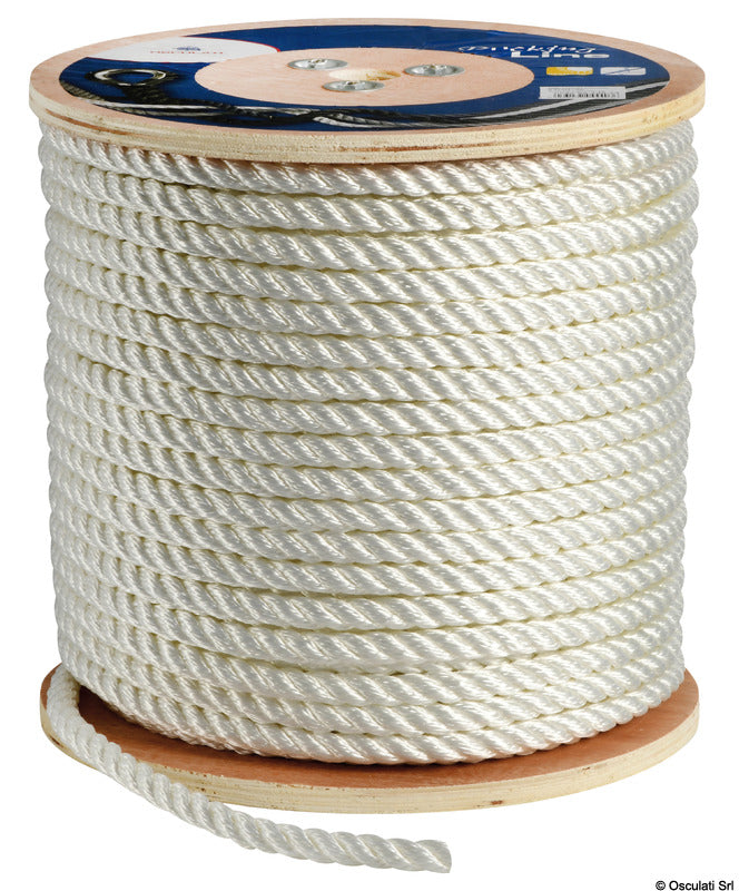 3-strand white line 8 mm (pack of 200) - foto originale Osculati Srl