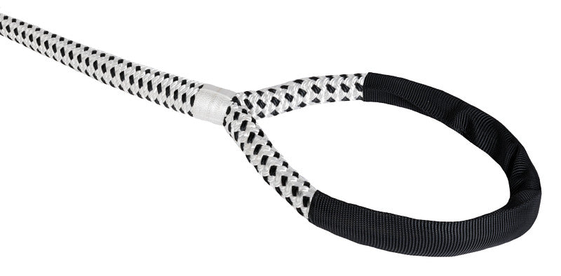 Spliced Dock Line black/white rope eye with black sleeve 16mm x 11m - foto originale Osculati Srl