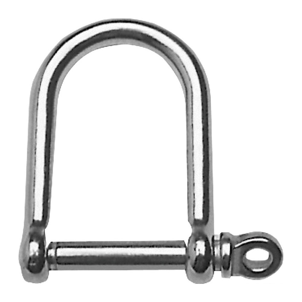 Wide jaw SS shackle 8 mm (pack of 10) - foto originale Osculati Srl