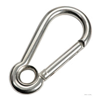 Mosquetão fecho embutido c/ olhal AISI 316 5 mm (pack de 10)