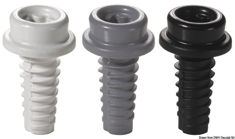 CAF-COMPO universal screw stud metric thread black (pack of 100) - foto originale Osculati Srl