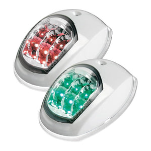 Evoled navigation lights white ABS left + right (Blister) - foto originale Osculati Srl