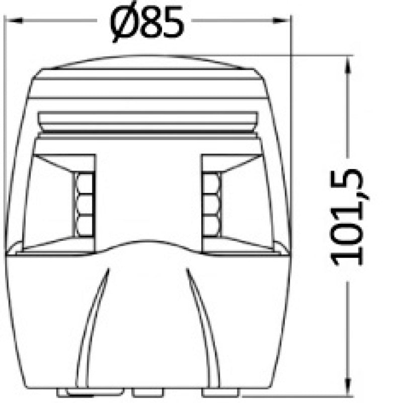 360° mast head white case - foto originale Osculati Srl
