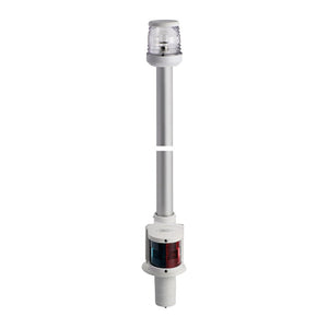 Recess white pole 100 cm360° red/green light - foto originale Osculati Srl