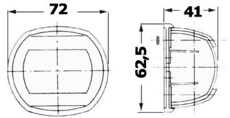 Compact 12 AISI 316 LED bow light - foto originale Osculati Srl
