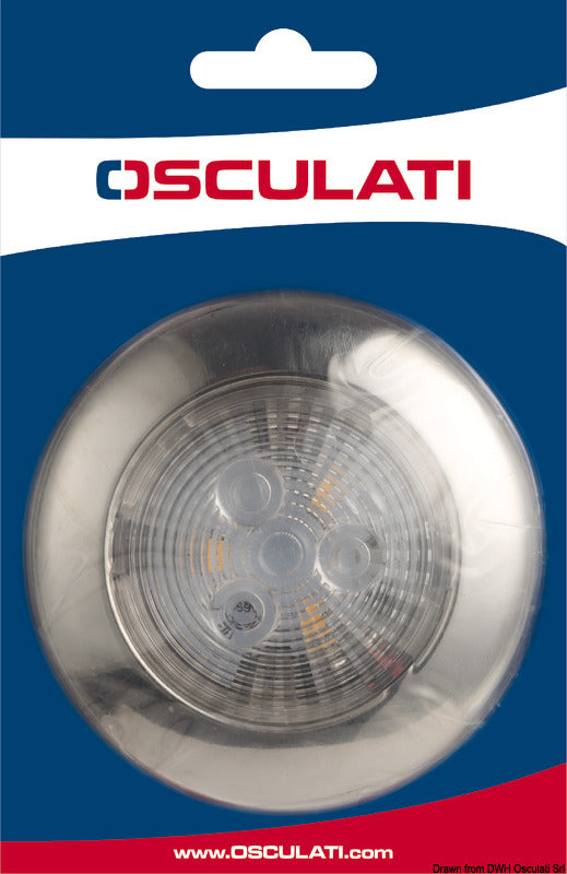 Ceiling light w/ 6 white LEDs - foto originale Osculati Srl