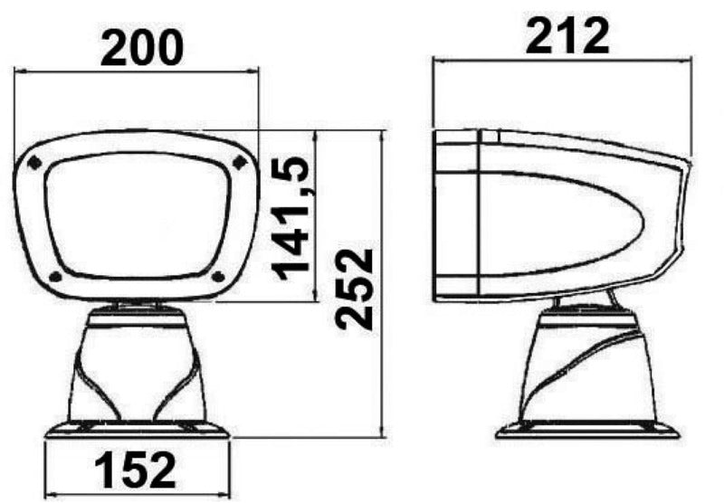 Spot Light Universal pare bulb 12-24V - foto originale Osculati Srl