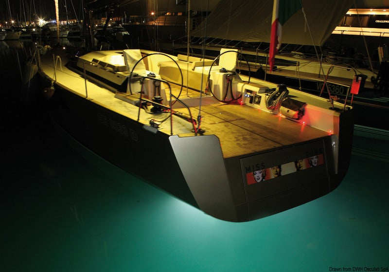 Underwater LED light 10W blue - foto originale Osculati Srl