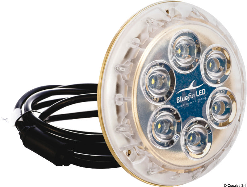 PIRANHA P6 NITRO LED underwater light white 12V - foto originale Osculati Srl