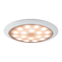 Plafoniera LED senza incasso Day/Night bianca/inox