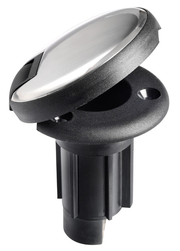 Pull-out led lightpole w/black base 100 cm - foto originale Osculati Srl