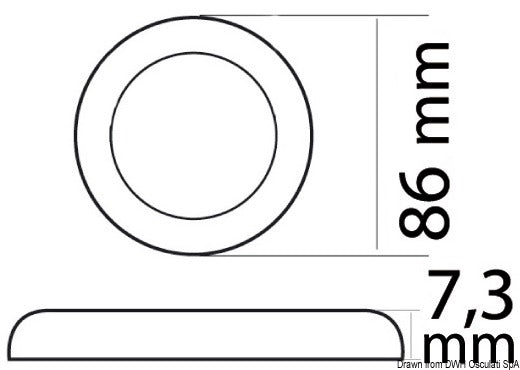 Procion AISI316 ceiling light - foto originale Osculati Srl